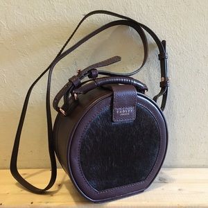 Radley London calf hair crossbody circle bag